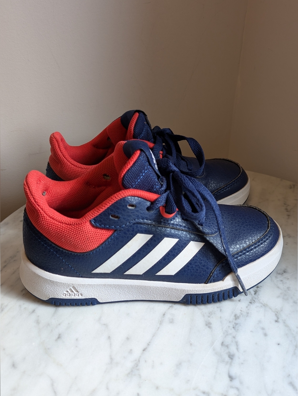 Adidas Kids' Navy and Red Sneakers Size 11k